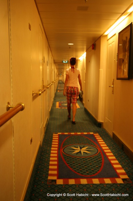 The halls on the ship seemed endless.