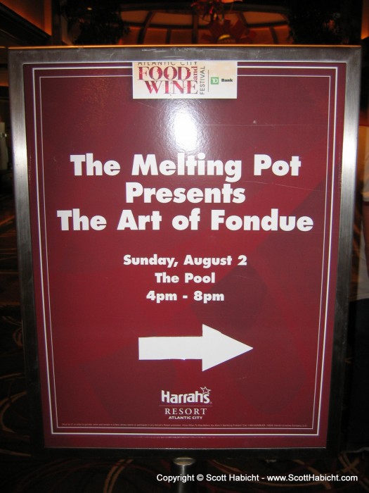 Our signs were all over Harrahs.