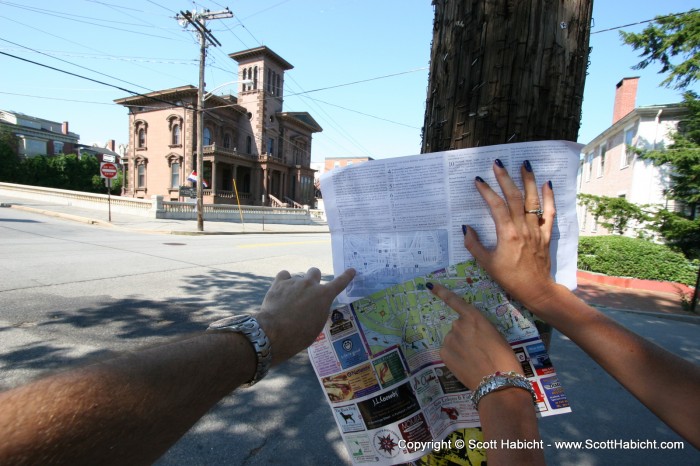 We stopped by the Victoria Mansion, because it was on not 1, but 2 maps we had. Whatever.