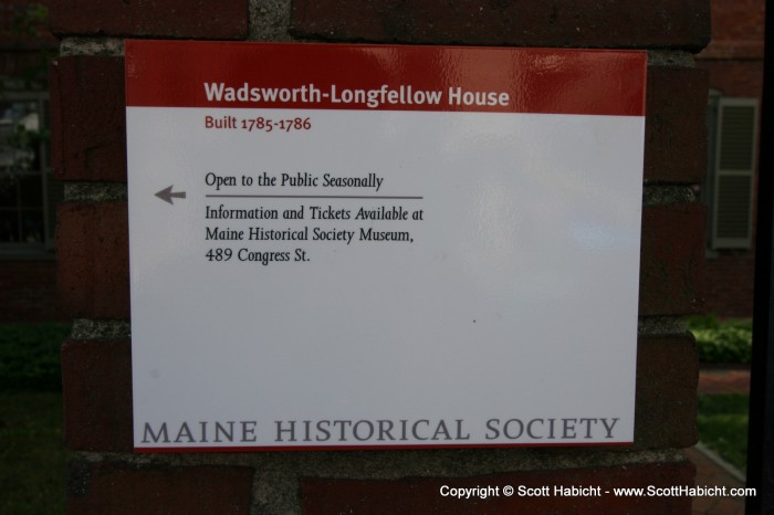 It turns out that Henry Wadsworth-Longfellow was from Portland, ME.