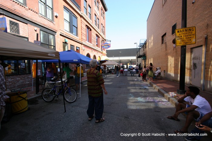 A very small street festival was going on, so we walked through.