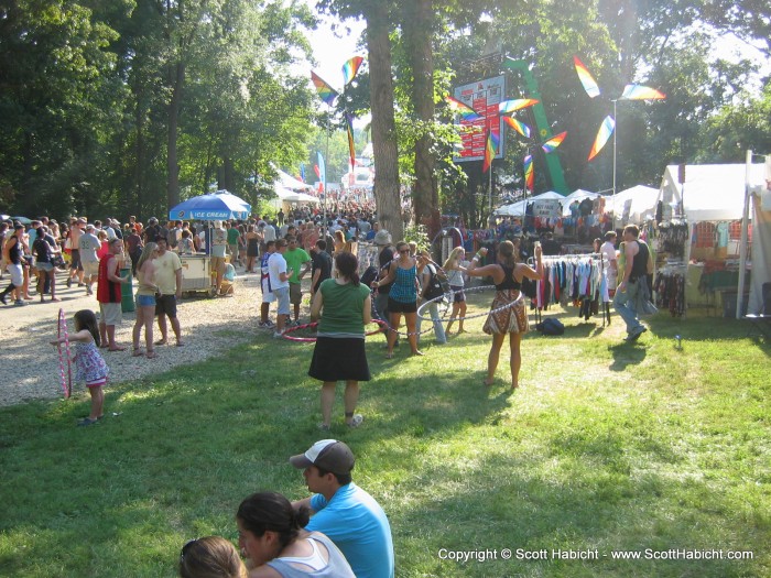 Hoola hoops tend to sell well at these types of shows.