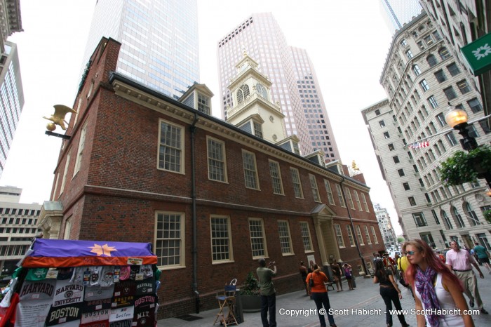 A block away was the site of the Boston Massacre.