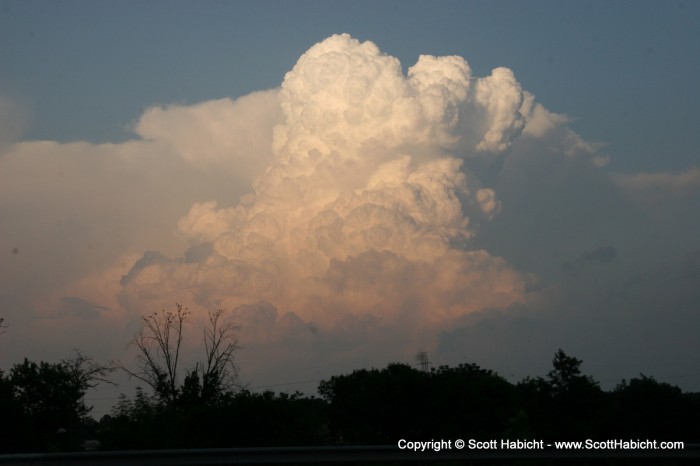 A cool cloud formation on the way home.