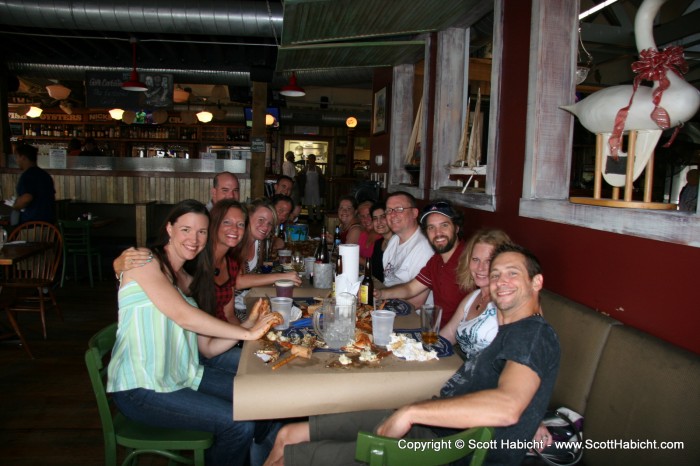 We all met at Nick's Fish House and enjoyed crabs and beer.