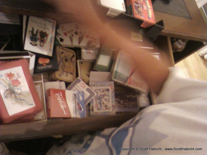 My mother-in-law's card drawer, because you can never have enough cards.