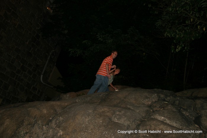 Sure, rock climbing when your drunk.....