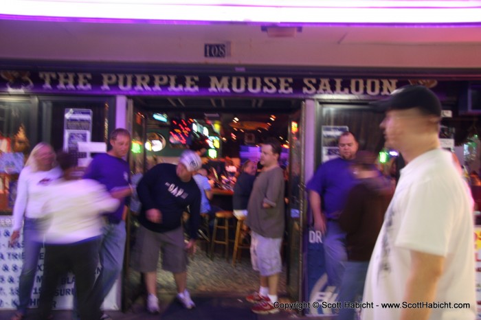 Scott really wanted some better live music, so we headed into the Purple Moose.