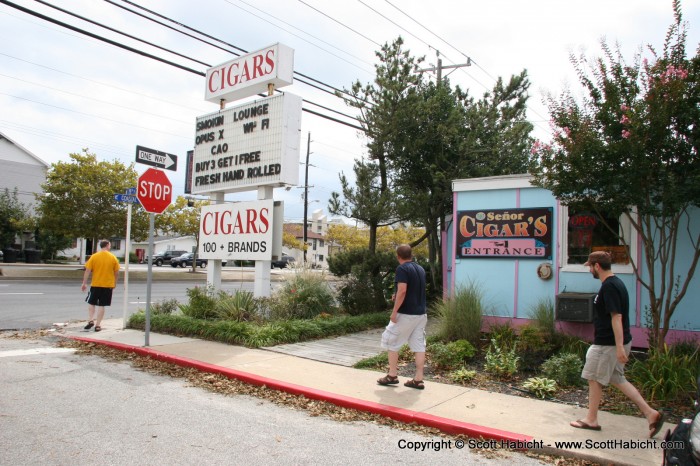 Chris wanted to get some smokes for the night....