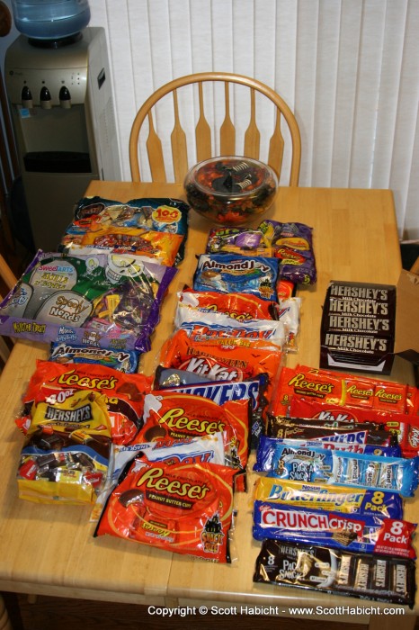 I definitely go a little crazy with the candy for the kids.