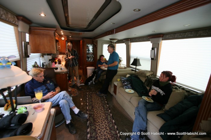 The were hanging out with Mike and Aunt Crissy in Mike's camper when we arrived.