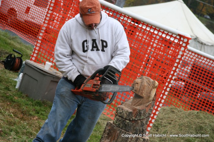 A real man can do anything with a chainsaw.