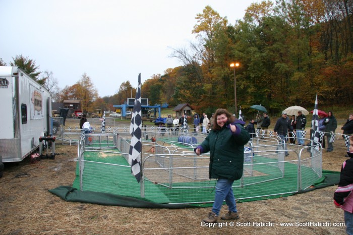 Of course, when they asked for a volunteer, she came right back.