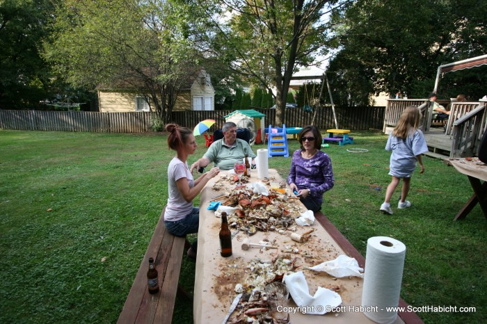 Crabs at Megan and Peter's.