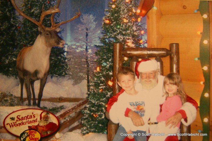 They had their picture taken that day with Santa, and Mathew accidentally left the picture at my house.