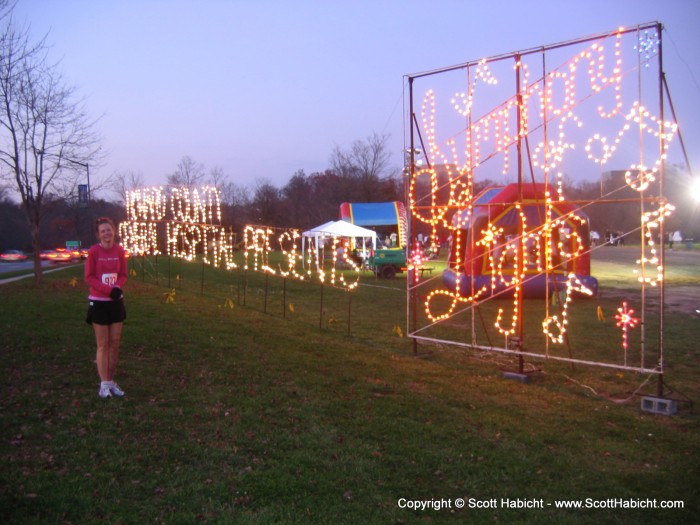 At the opening of the Symphony of Lights.....