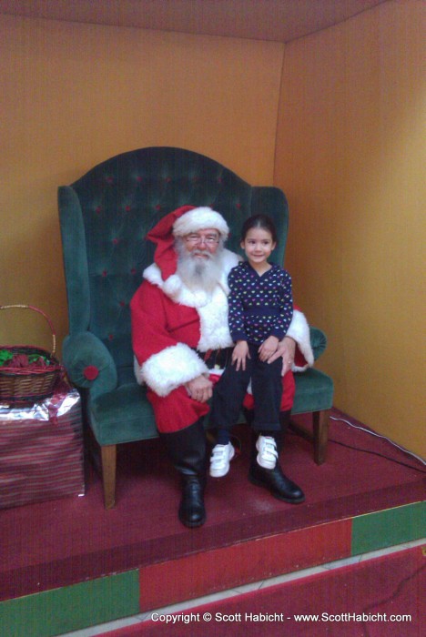 Ashley was taking instructions from two photographers, but oh well. At least Santa looked.