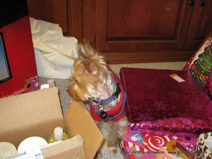 Riley got some presents, too.