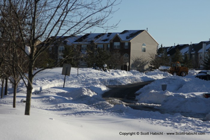 Every piece of equipment the county could find to remove snow was used.