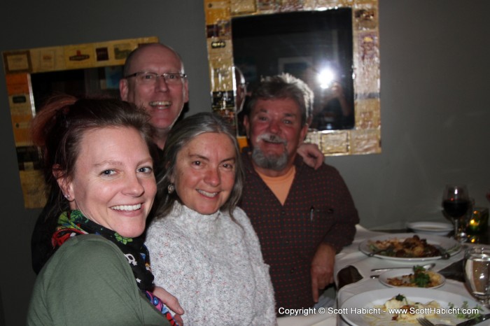 The chef's parents and a local.