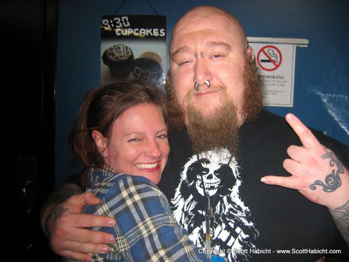 And what better way to end it then with a parting shot of Kelli and 9:30 club bouncer, Josh Burdette.