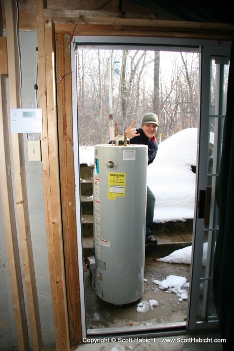 Winter started with replacing my old water heater.....