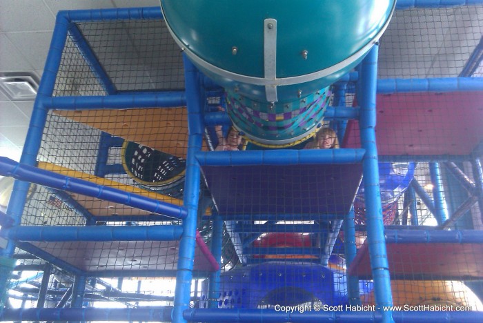 Including a stop at the McDonalds playground.