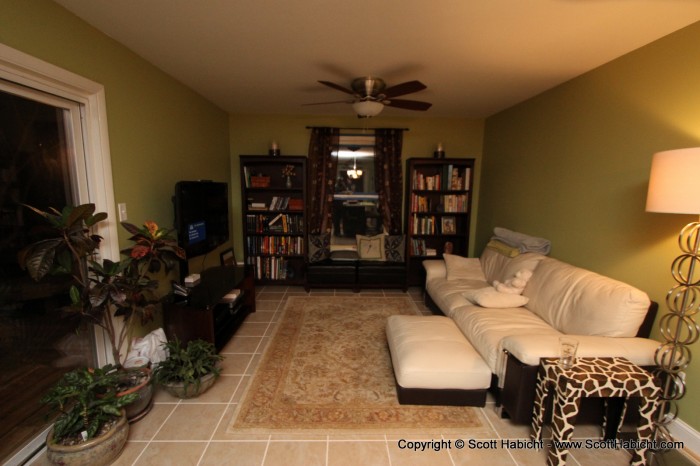 He just remodeled the kitchen/sitting area...