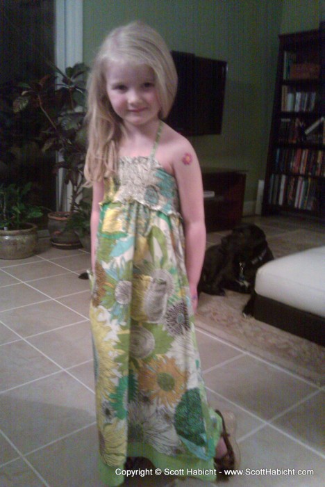 Cecelia put on a fashion show...