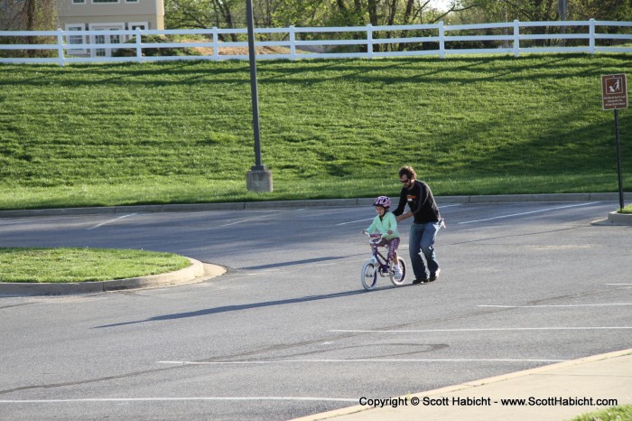 Ashley learned to ride a bike.....