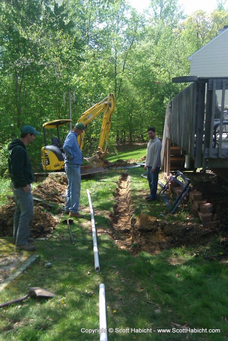 Bringing in the heavy equipment was a huge help that made the process much easier.