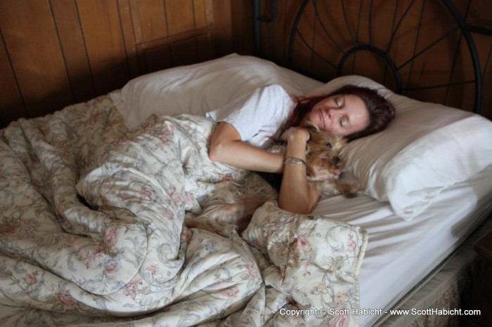 Is it a surprise to see that our extended Memorial Day weekend started with the two of them in bed?