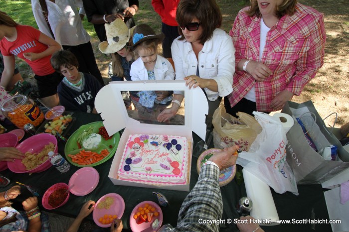 And what would a party be without cake for Jillian?