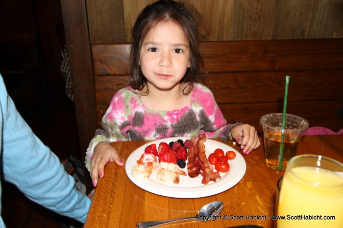 Mother's day at a Crab Shanty brunch.