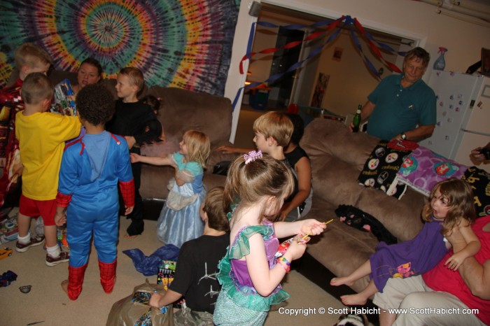 And the kids all wore their various costumes.