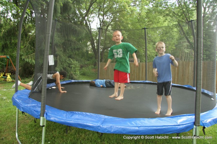 What child doesn't love a trampoline?