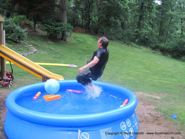 Jumping in the kids pool!!!!