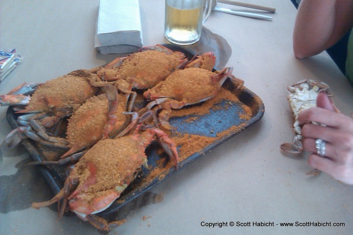 As an additional birthday treat, Kelli took me out for crabs.