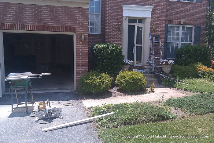 My door is just about finished now. I added a storm door, as well.