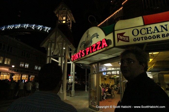 And commented on how busy the boardwalk was for 11:30ish.