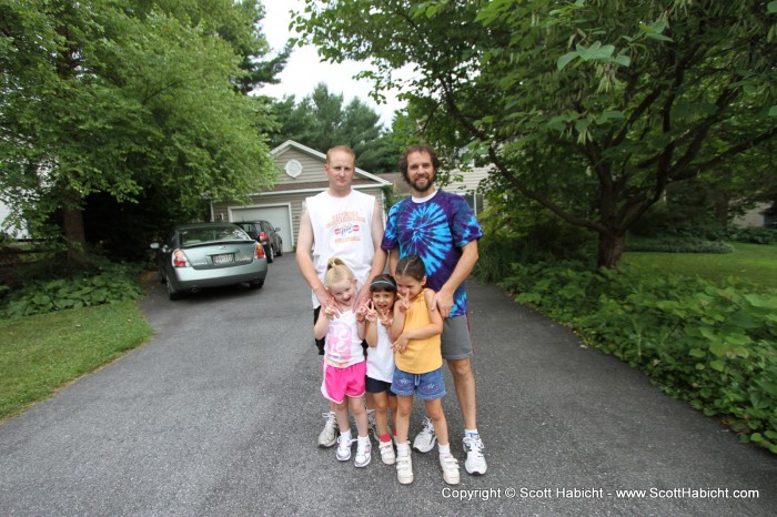 Visiting Brian for the Howard County Striders Centennial Fun Run.