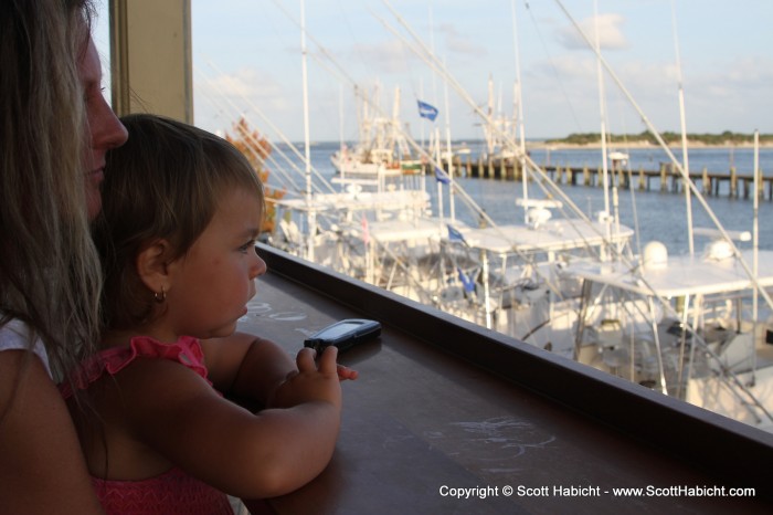 Notice the 4 white marlin flags on the boat.