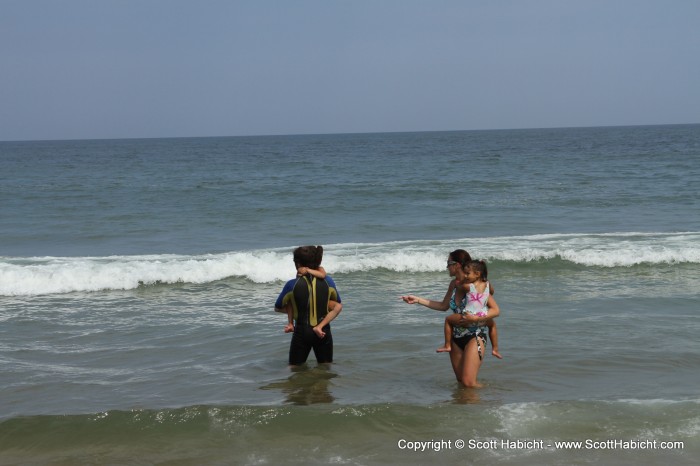 It was time to get the kids in the water.