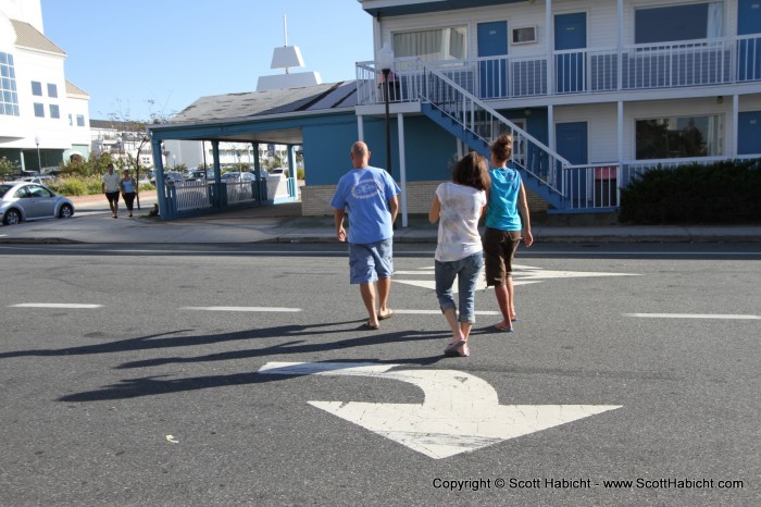 This is what jaywalking looks like.