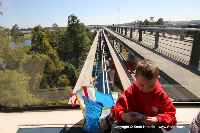 In Orlando, FL we took the people mover from one part of the airport to the other.