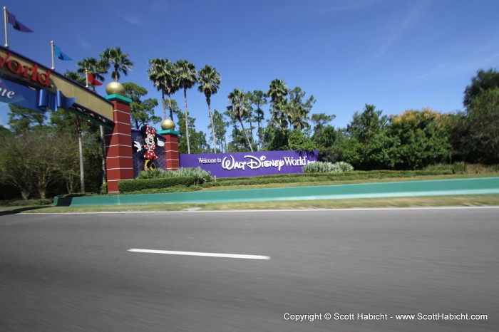 Finally, it was back in a cab for our ride into Walt Disney World.