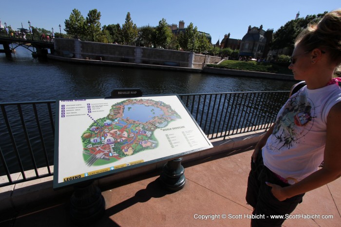 It was getting close to SCUBA time, so we walked over to Epcot.