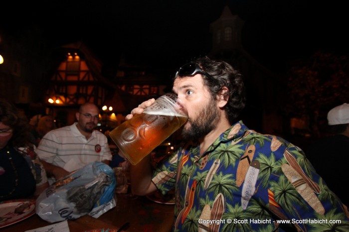 Dinner was in Germany, and I loved the beer steins.