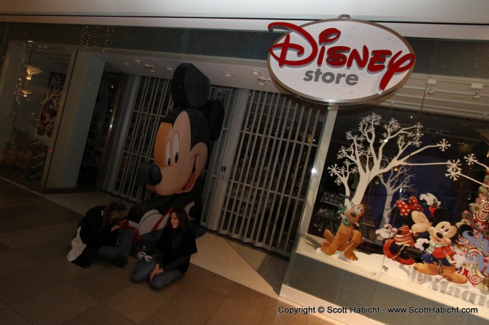 And we were the first ones at the Disney store for the midnight opening.