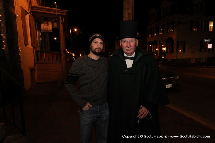 He was probably on his way to do an Ellicott City Ghost tour, but I like the style.